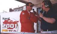 Johnny Talking with one of the Red Arrow pilots at Broadstairs in 2001