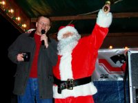 Johnny And Santa at the Deal Christmas light switch on