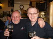Whitstables Bob Le Roi and me enjoying a pint at The Ship