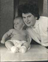 Me at 4 months old with my mum